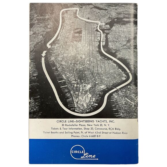 Circle Line Cruise Guide New York Manhattan Island Sightseeing Tour Book 1951 - Picture 8 of 8